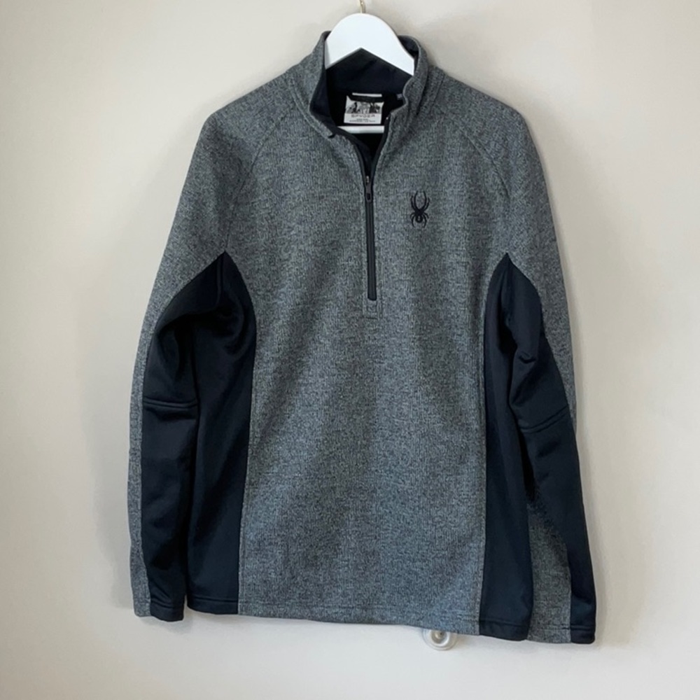 Spyder three quarter pull over grey/black
